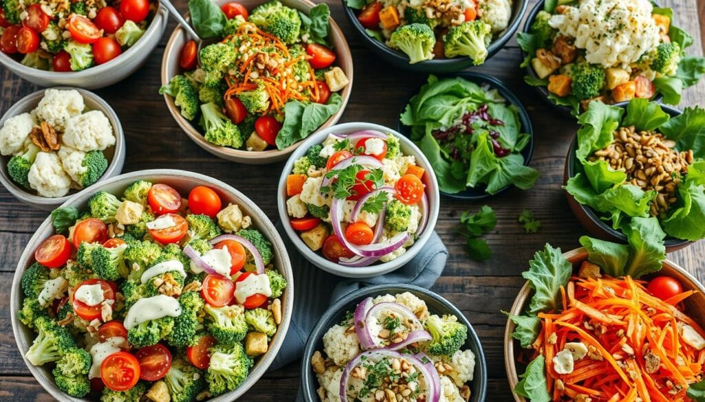 Broccoli Cauliflower Salad Variations