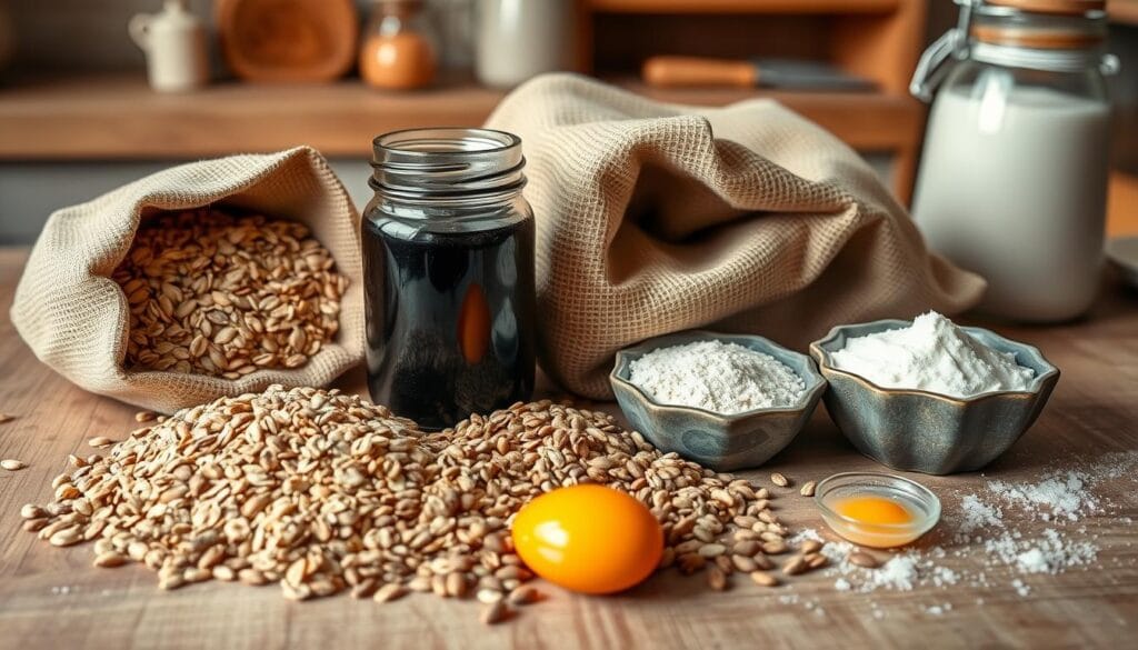 Classic Molasses Oatmeal Loaf Ingredients