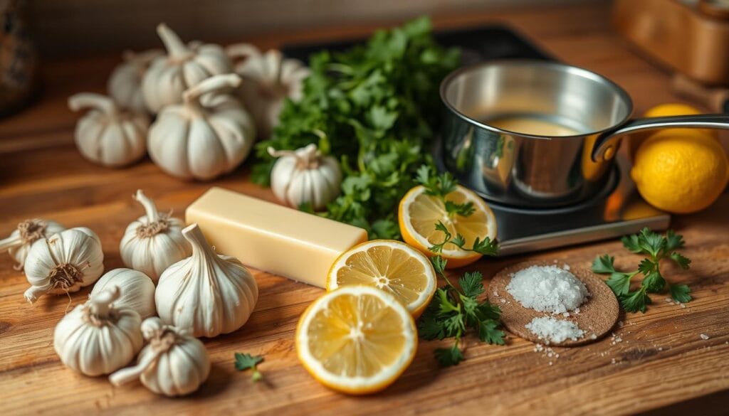 Garlic Butter Dipping Sauce Preparation