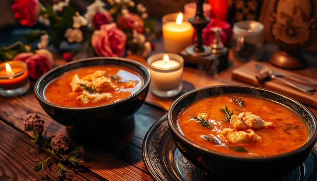 Romantic Chicken Soup for Two