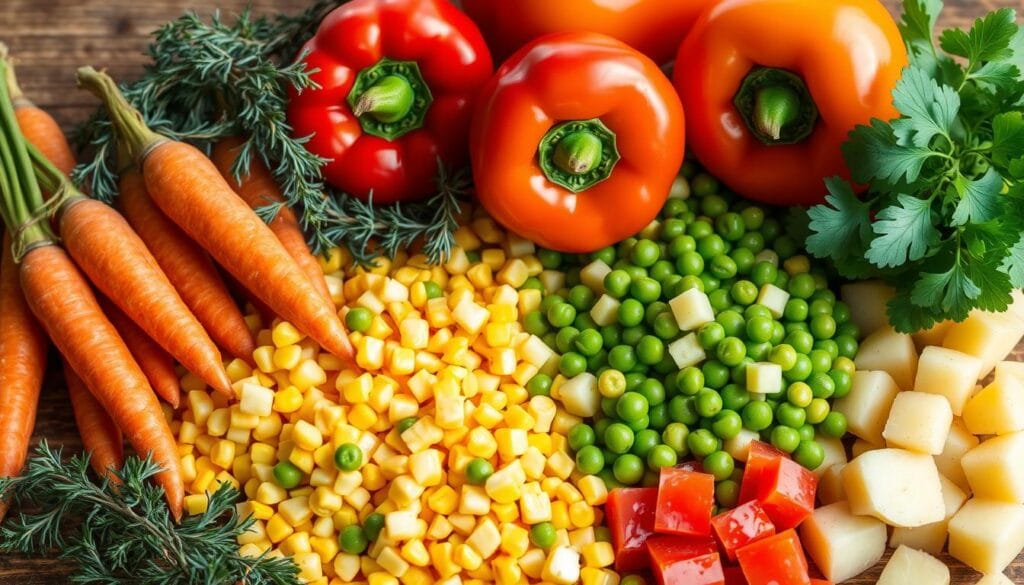 Vegetable Varieties for Chicken Pot Pie