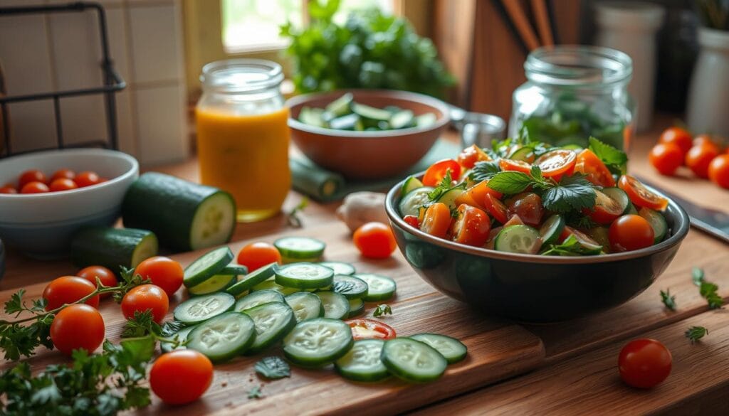 Viral Cucumber Salad Preparation