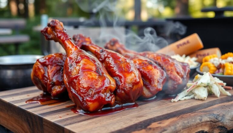 smoked chicken legs