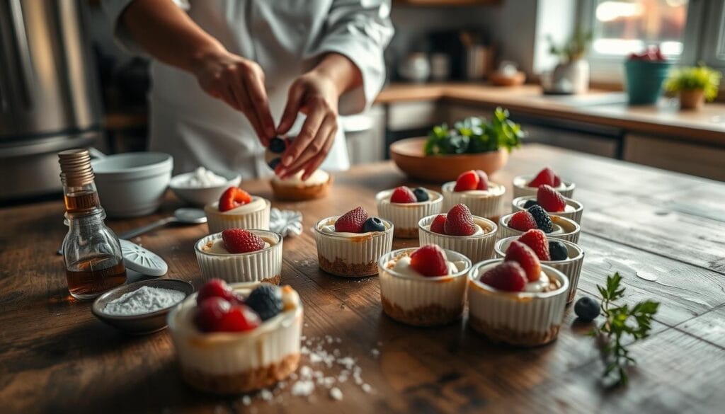 Mini Cheesecake Recipe Preparation